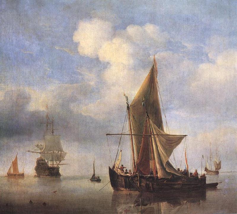 VELDE, Willem van de, the Younger Calm Sea wet oil painting picture